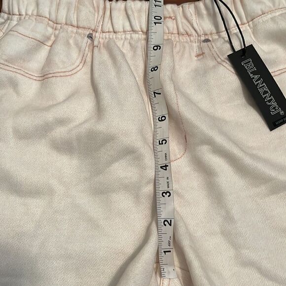 Blank NYC Lightweight Sheer Elastic Waist Shorts - Picture 6 of 9